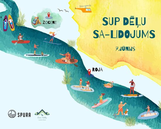 Dalība ar savu SUP dēli - SUP dēļu salidojumā Rojā
